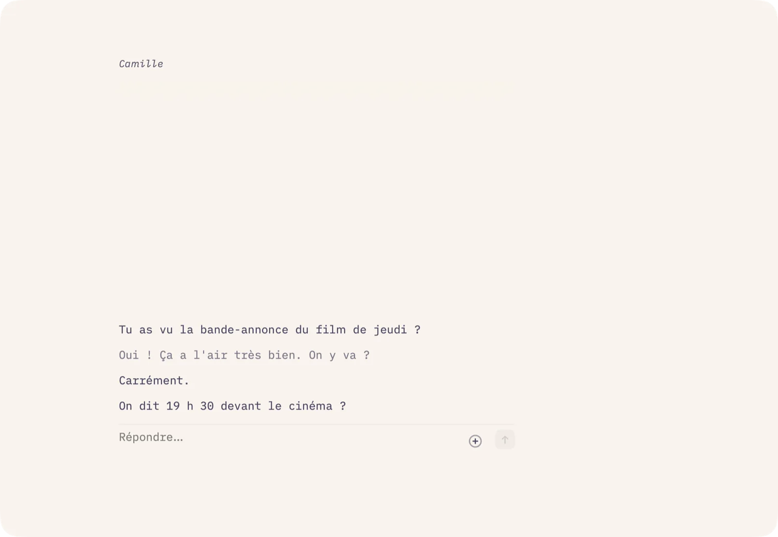 Le mode Focus : une conversation, rien d’autre